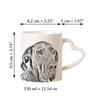 Great Dane I - cup with a dog, adorable cup with a heart-shaped handle, universal gift from the Art-Dog brand