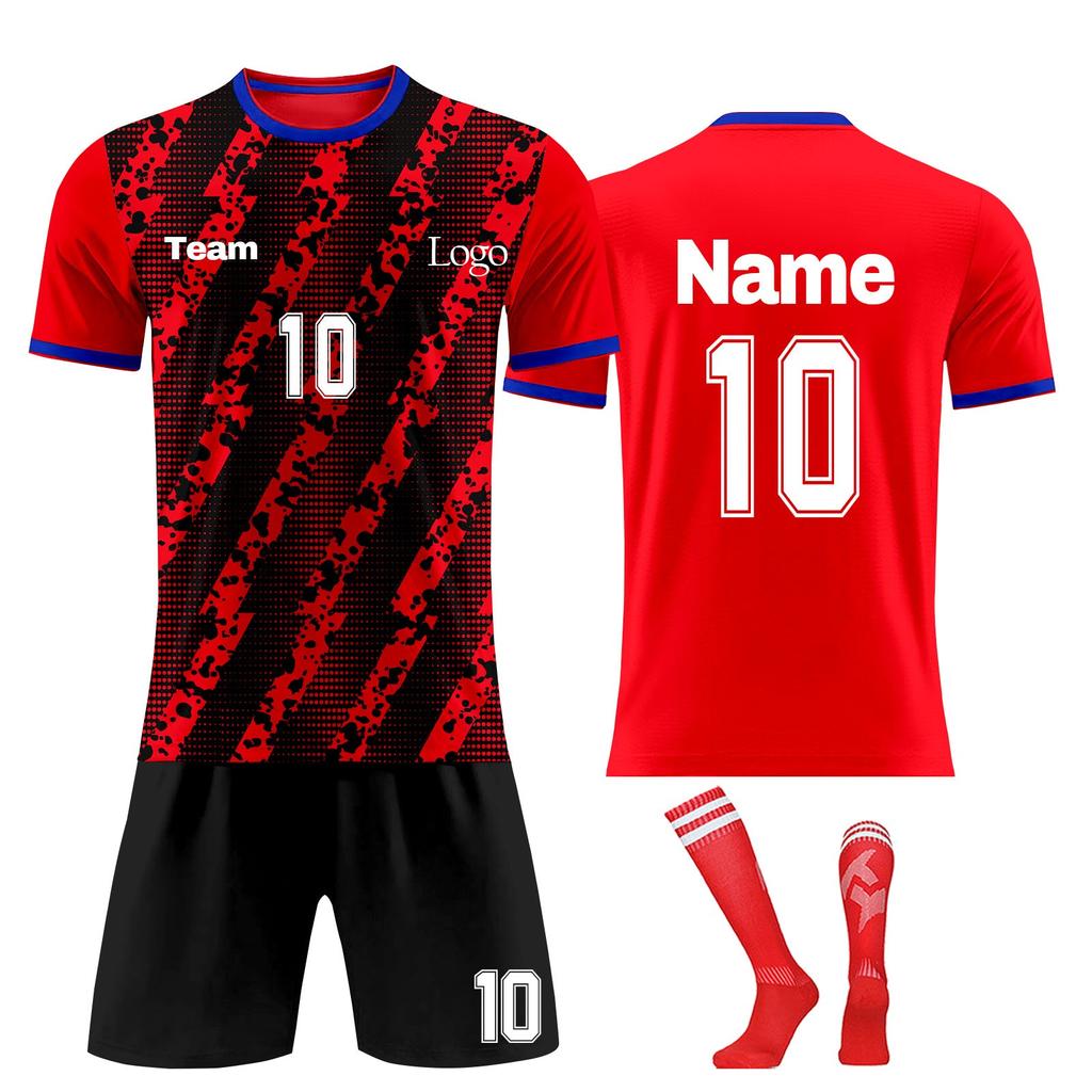 Personalised Shirts Kit Mens Girls With Name Number Custom Football Jerseys For Boys Training Suit