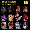 Струны для электрогитары DR Strings NEON, многоцветные, с покрытием, .009-.042, NMCE-2/9