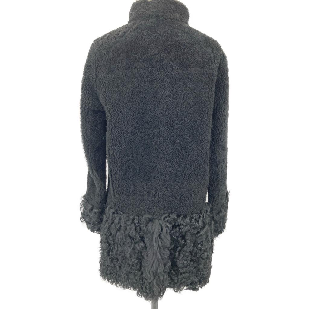 MIUMIU [Внутренний регулярный] MPS377 1CQY дубленка мутон пальто 42 черныйБ/у