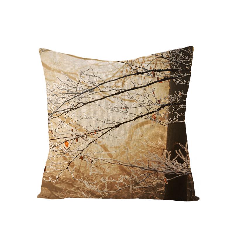 Дом Тропическое Растение Зеленые Листья Полиэстер Наволочка Дом Скандинавский Стиль Подушка Подушка для Талии Наволочка