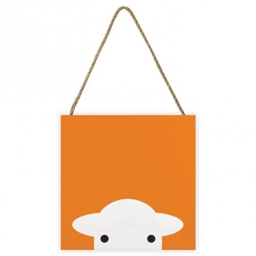 Herdy Orange Peep Plaque