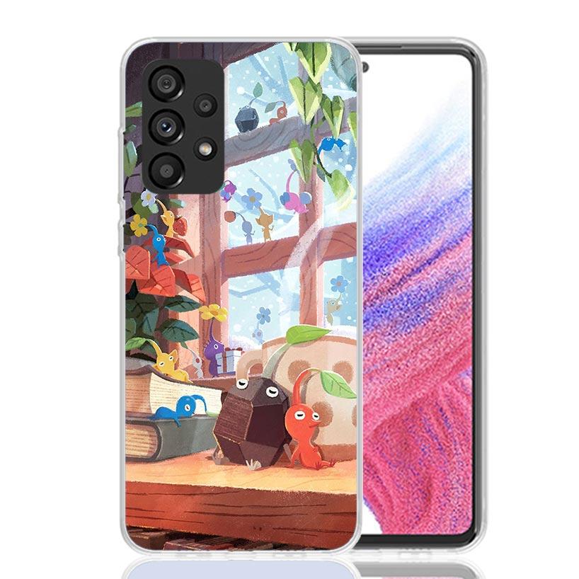 Game P-PikminS 4 Phone Case For Samsung Galaxy A52 A32 A22 A12 A02S A50S A30S A51 A31 AA71 Note 20 Ultra 10 S10 Plus Galaxy A52