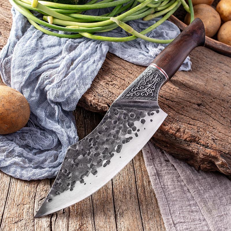 Нож для мясника из кованой стали, кухонные ножи ручной работы, нож для резки мяса, нож для нарезки шеф-повара, резак