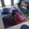 3D D-Devil May Cry DMC Games Vergil Dante Rug for Bedroom Living Room Sofa Home Doormat Decor, Large Kid Play Non-slip Floor Mat