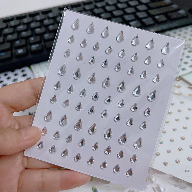 1 шт. одноразовые татуировки наклейки для лица ювелирные изделия Цвет Кристалл Алмаз DIY глаза лицо тело водостойкие украшения для макияжа стразы