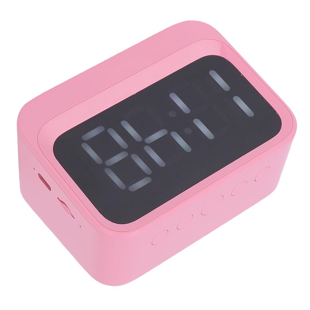 Цифровые часы с беспроводным динамиком, светодиодным дисплеем, перезаряжаемый будильник с MP3-плеером для спящих