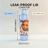 1PC Baby Shush Gesture Graphic,750ml Color Plastic Sports Water Bottle,Leakproof Flip Straw Lid,Suitable for Sports Office Home Use