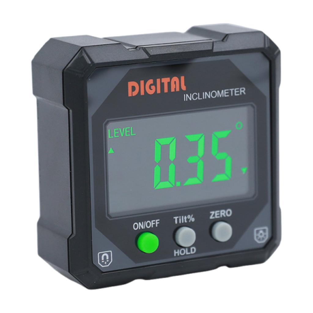 4-сторонний Магнитный Угломер с Лазером Цифровой Угломер Инклинометр Уровень Линейка 360° ЖК Электронный Угломер Измеритель Угла