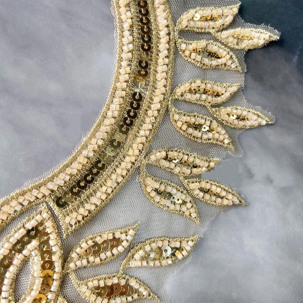 Fashion Embroidery Applique Luxury Clothing Applique Dress Decorations Applique Patches  Apparel