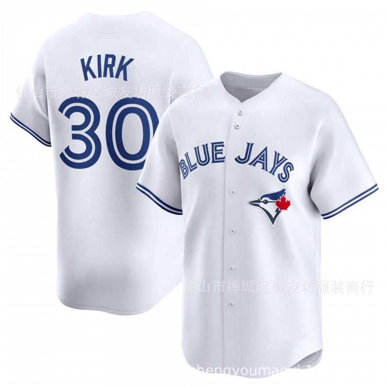 Bluebird 30 White Baseball Jersey Men Team Sports Athletic Wear