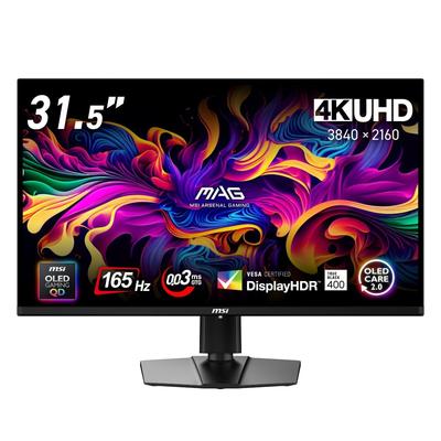 Игровой монитор MSI EL MAG 321UP Синий свет Настоящий черный 3 года гарантии QD-Organic QD-OLED 31,5 дюйма/4K UHD/Панель QD-OLED/165 Гц/0,03 мс (ГТГ)/Аппаратное обеспечение