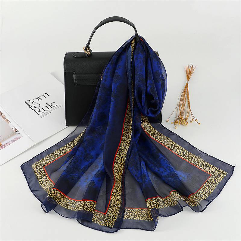 Chiffon Scarf Printing Thin Popular Scarf Sunscreen Women's Small Dots