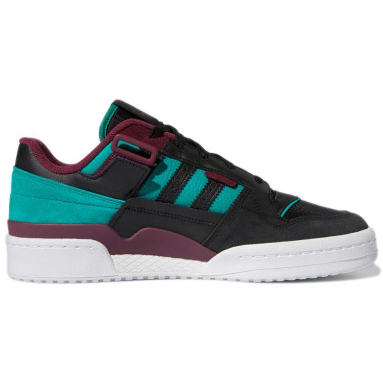 Adidas Кроссовки мужские Forum Exhibit Low Black Victory Crimson Основной черный Победный красный H01912