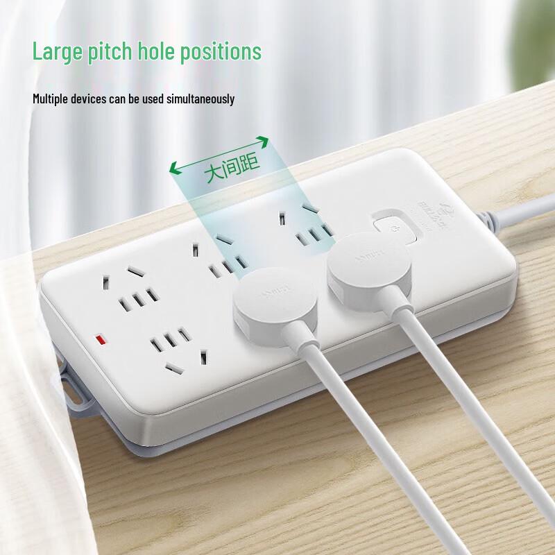 Bull 6-Outlet Power Strip with Master Switch CN plug (adapter included)