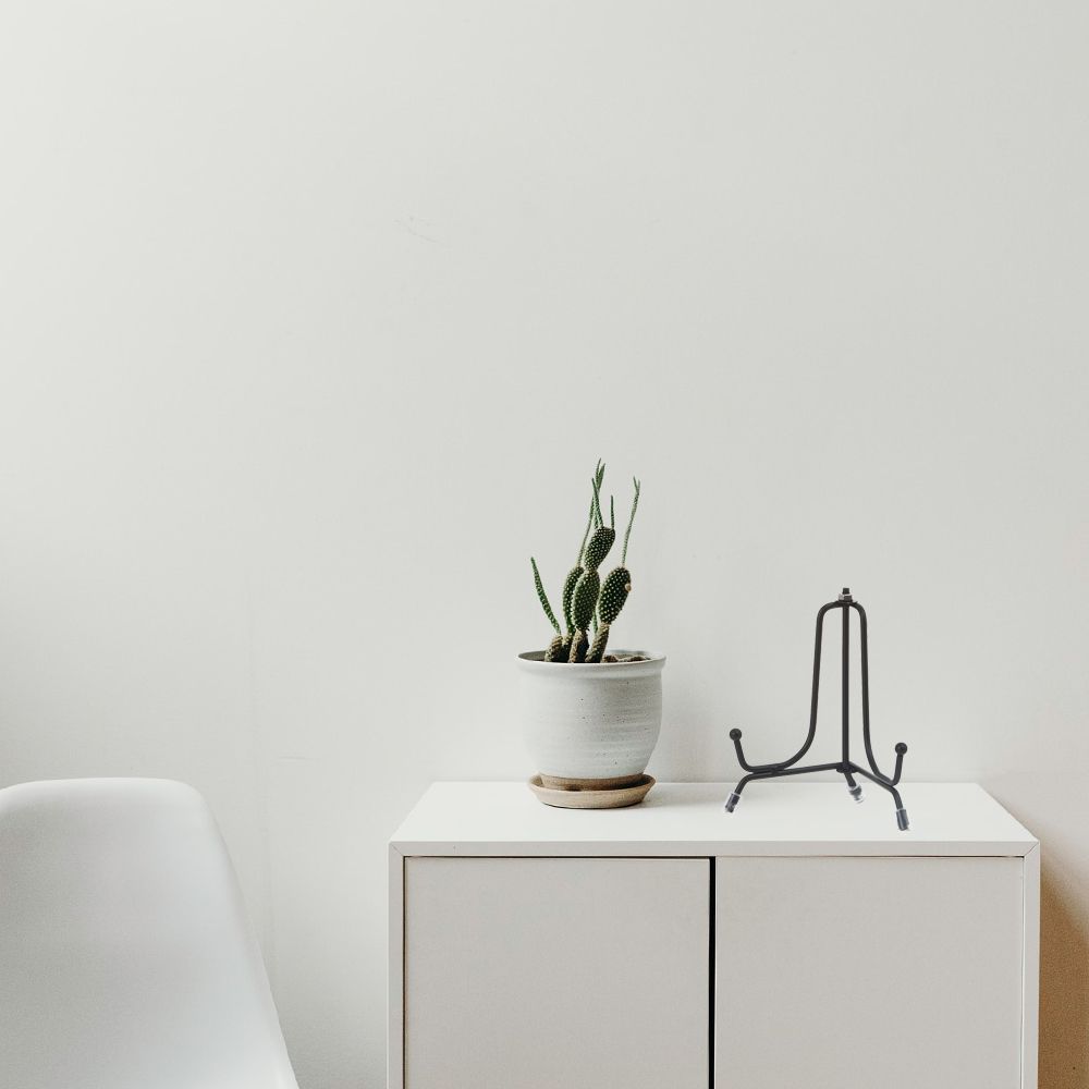 Plate Pictures Stand Photo Frame Decoration Tea Cake Rack Iron Plate Support Decoration Rack