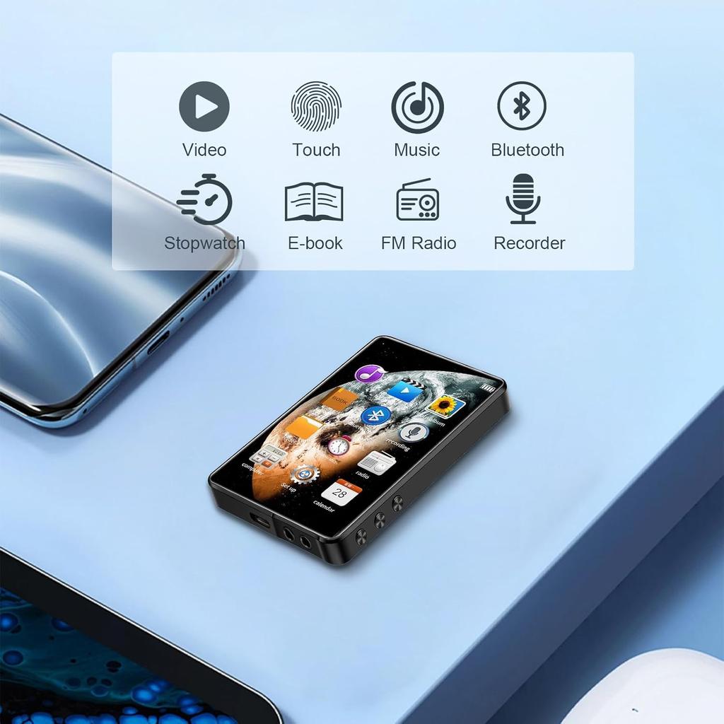 MP3-плеер X20, полноэкранный MP4-плеер Bluetooth-версия Walkman, портативный музыкальный плеер