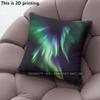 Northern Lights Aurora Print Square Pillow Covers Pattern Cushion Cover Suitable For Sofa Bedroom Car Pillow Cover
