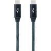 Кабель USB - NANO CABLE - USB 3.2 Gen2x2 - 20 Гбит/с - 100 Вт - 4K/60 Гц - 0,5 м Серый/Черный