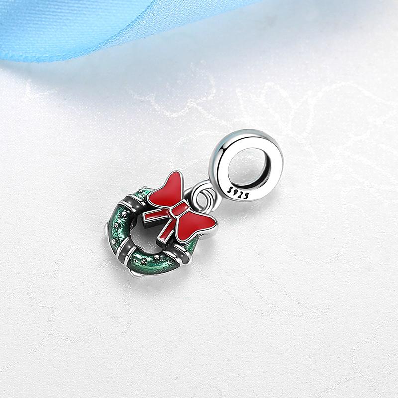 Original 925 Silver Charms Christmas Santa Reindeer Pendant Beads Fit Bracelets Necklaces Women DIY Jewelry Gift
