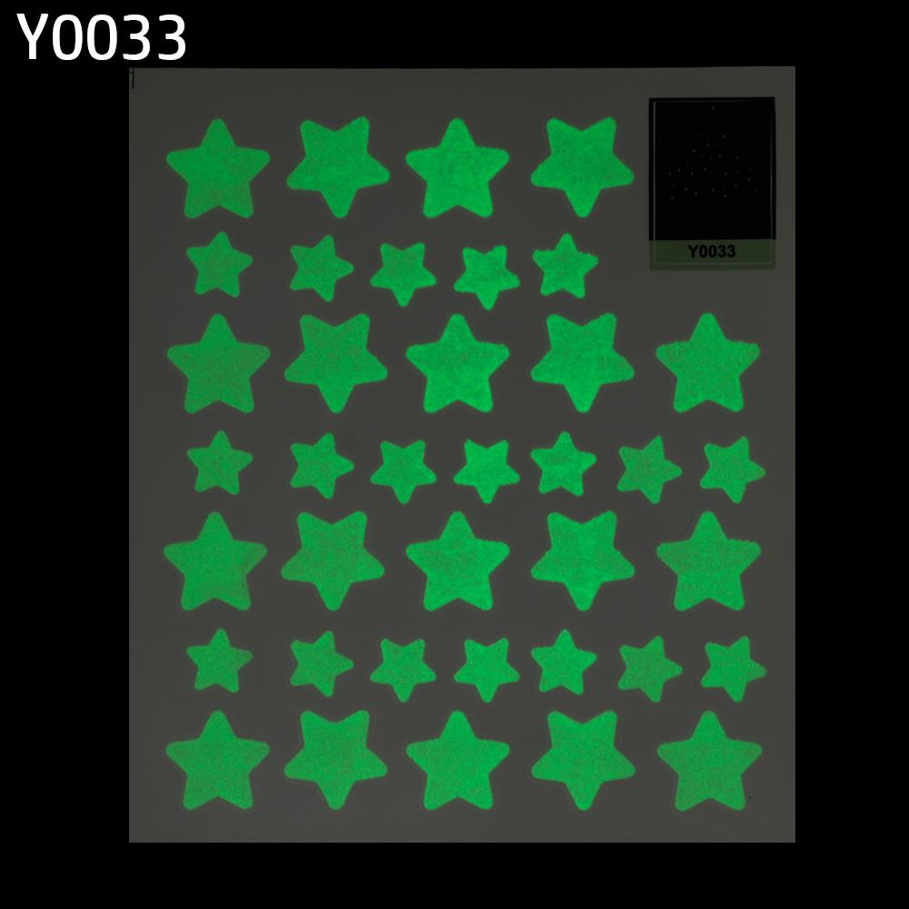 Сделай сам Виниловое украшение для дома Детская спальня Ночной свет Луна Светится в темноте Флуоресцентная наклейка Звезда Светящиеся наклейки на стену