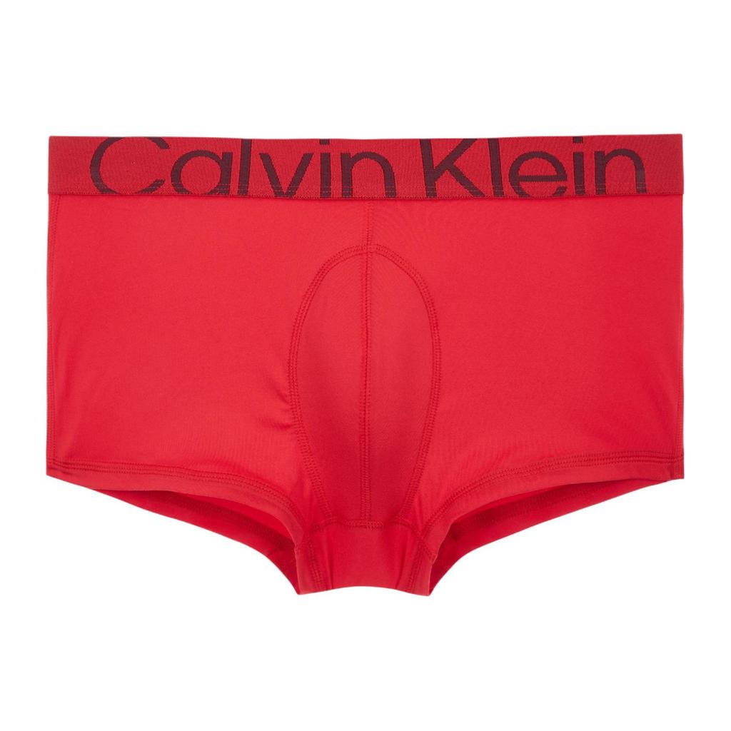 Calvin Klein Low Rise Letter Print Boxer Briefs Men Underwear Raspberry NB3656-XAT