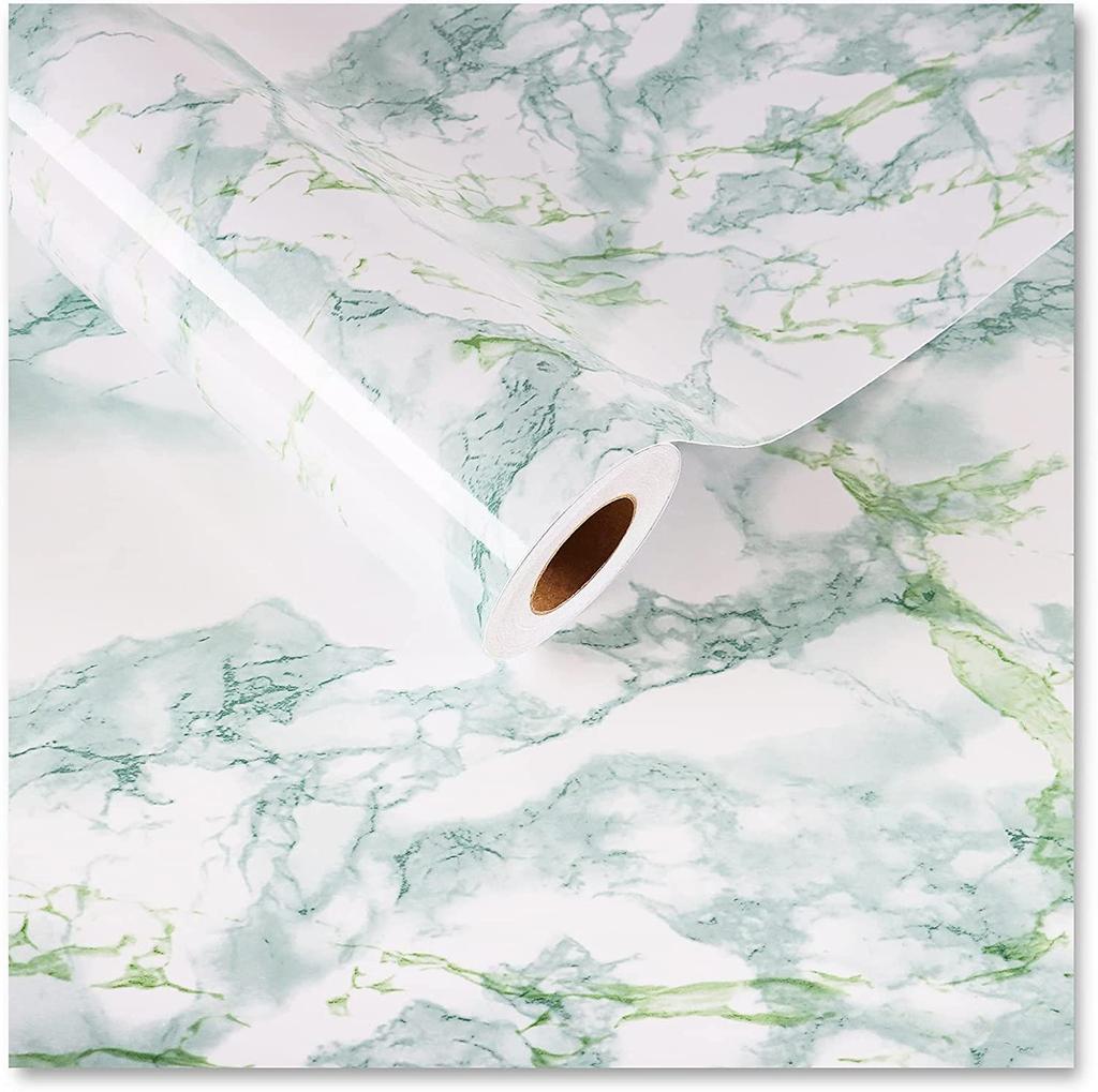 Self Adhesive Waterproof Marble Wallpaper Vinyl Film Wall Stickers Bathroom Kitchen Cupboard Room Decoration Sticky Paper Decal