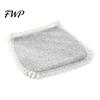 Retro Lace Trim Chair Mat Cotton Linen Pad with Ties, Striped Plaid Decorative Seat for Rattan Chairs Trim, Breathable Dining Office Summer