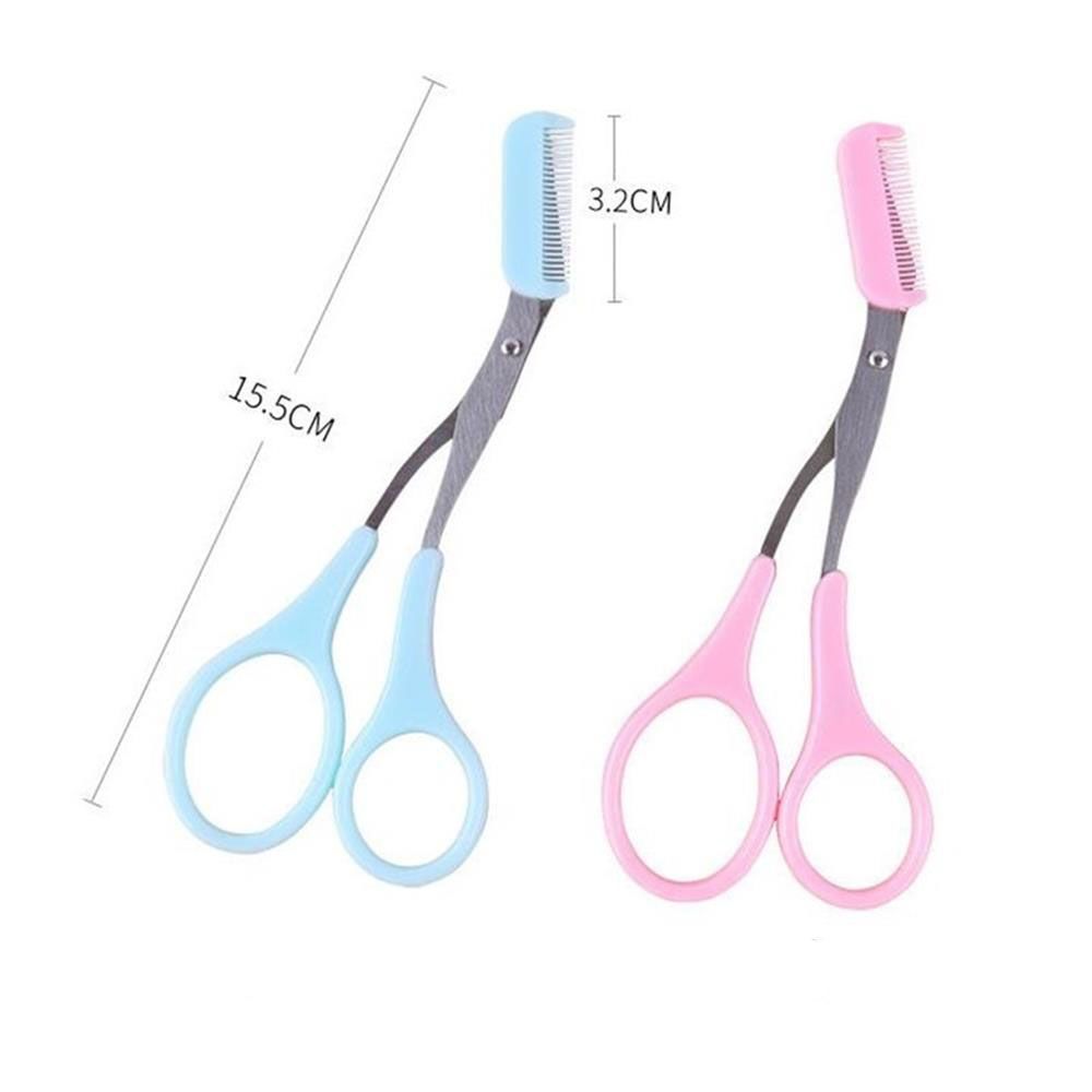 Красота Нержавеющая сталь Уход за бровями Ресницы Заколки для волос Триммер для бровей Расческа для удаления волос
