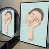 Абстрактная фигура чашка думающая девушка кофе повседневная жизнь скандинавский постер HD постеры домашняя комната бар кафе декор искусство настенная живопись картина