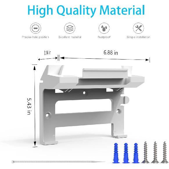 Крепление для роутера Starlink Gen 3 и держатель для блока питания StarLink V3 - 2 в 1, Космический, Экономия места, ABS, Спутниковый интернет Star Link, Целостность сигнала