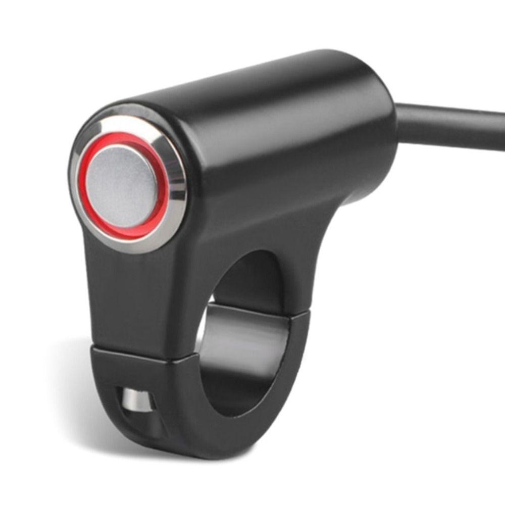 DC 12V Motorcycle Handlebar Switch ON/OFF Light Push Button Universal Applicationsories