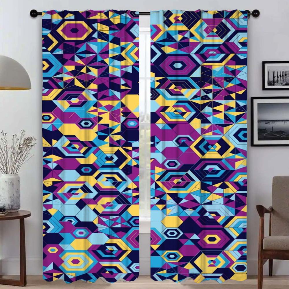 Tulle for Bedroom Painted Design Halloween Decoration Anti-mosquito Curtains for Living Room Curtain Home Interior Curtains