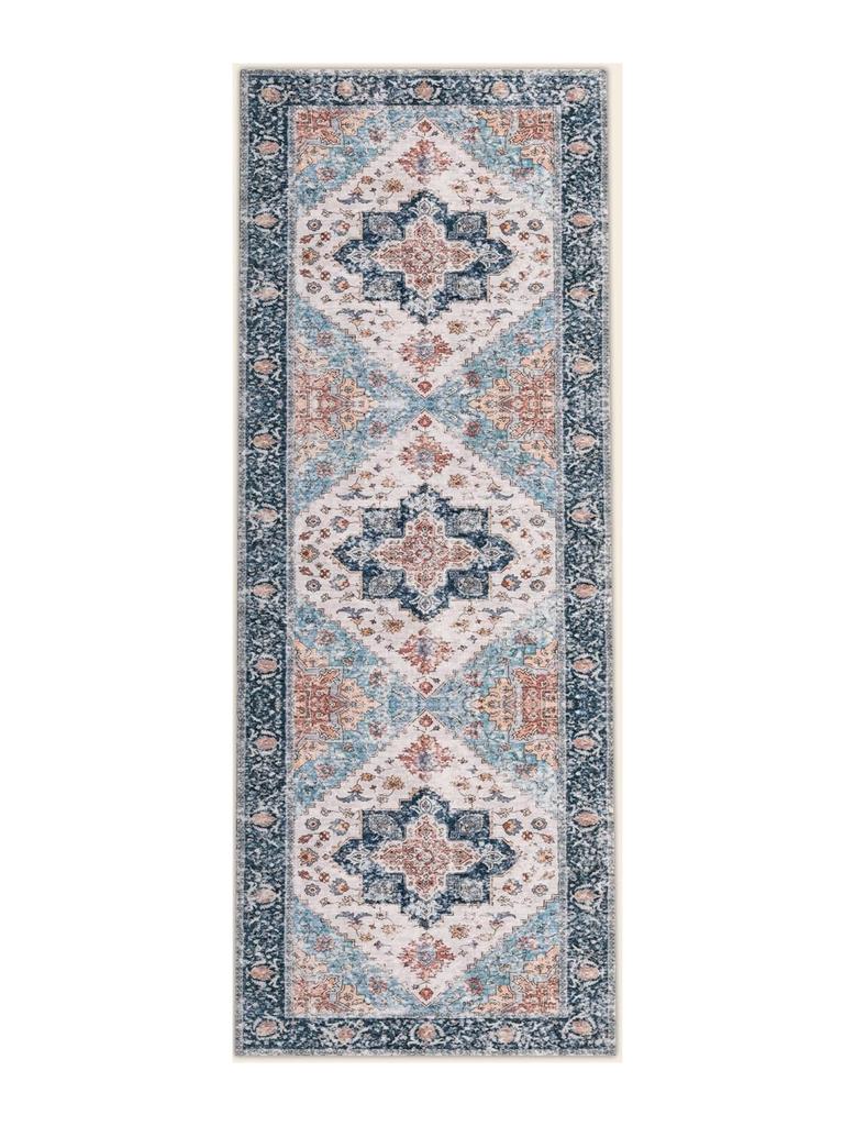 Bohemian Style Runner Rug Retro Light Luxury Kitchen Carpets Fashionable Creative Machine Washable Non-slip Corridor Mats Tapis