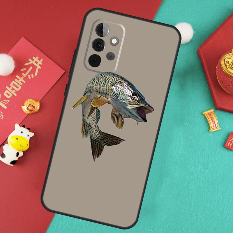 Vintage Trout Fishing Case For Samsung Galaxy A56 A36 A26 A16 A06 A13 A33 A53 A15 A35 A55 A34 A54 A12 A32 A52 A17