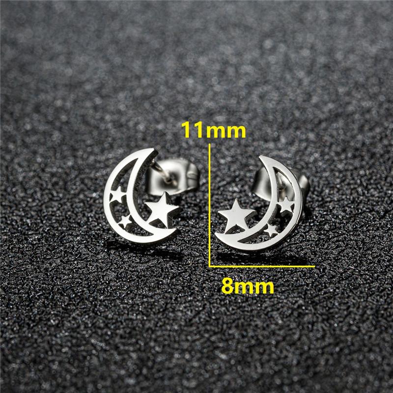 Minimalist Cute Animal Earings Jewelry Small Penguin Fish Swallow Stud Earrings for Women U Shaped Earing Oorbellen