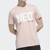 adidas Спортивная футболка Neo Essential с короткими рукавами, мужские топы, ярко-розовые GP5732
