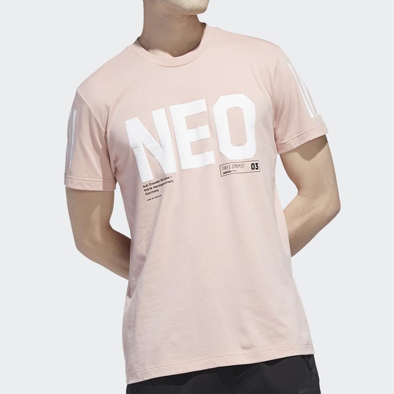 adidas Neo ADIDAS NEO M CS TEE 3 Футболка Мужская Ярко-розовая GP5732