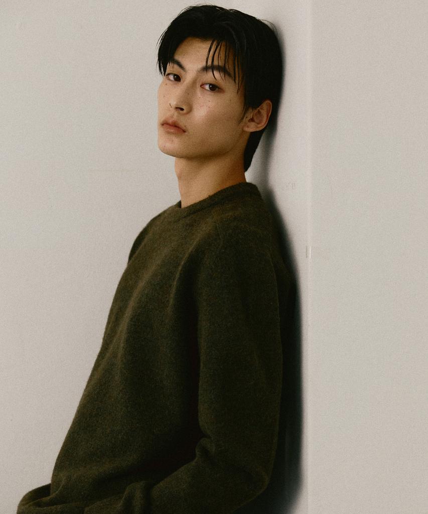 LEDEPT Washable Raglan Round Pullover [Khaki]