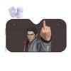 Kazuma Kiryu Middle Finger Sunshade Windscreen Car Front Windshield Window Sun Visor Accessories Covers