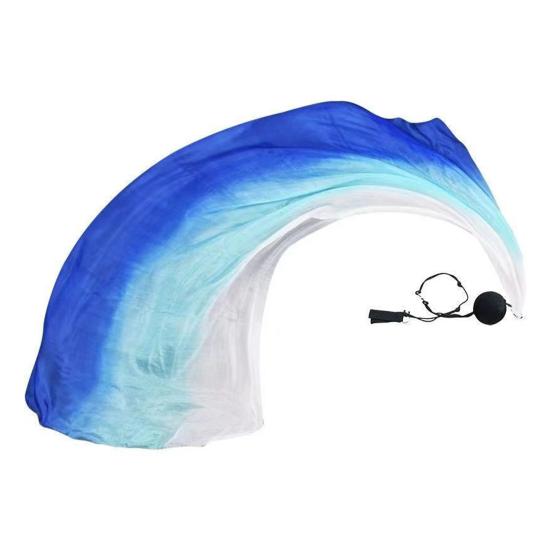 Gauze Scarf Women Stage Performance Wear Belly Dance Gradient Color Flowy Long Scarf Ball Set Photography