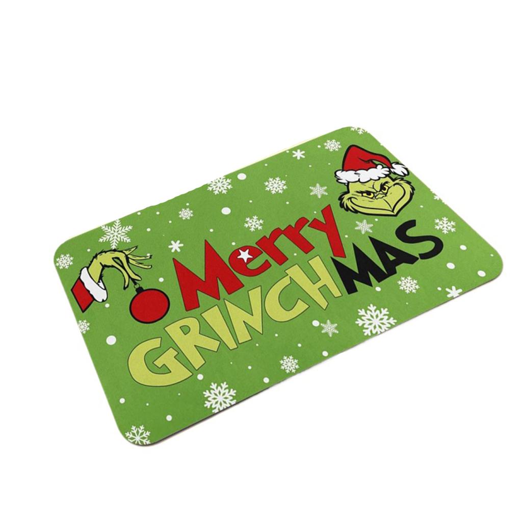 Christmas Series Bathroom Door Absorbent And Non- Mats