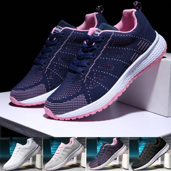 Модные женские повседневные кроссовки для бега, сетчатые, дышащие, для занятий спортом на открытом воздухе, плоские, удобные, для спорта, ходьбы, путешествий, теннисные туфли для женщин