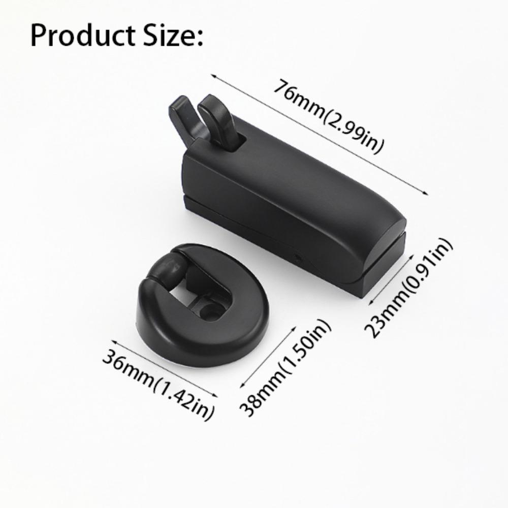 Metal Accessories Silent Door Stop Space Saving Wall Mount Stopper Bathroom