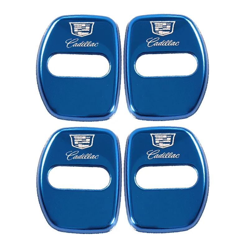 Car Decoration 4pcs Door Lock Cover Case for Cadillac CTS CT4 CT5 CT6 XT4 XT5 XT6 Metal Auto Exterior Accessories