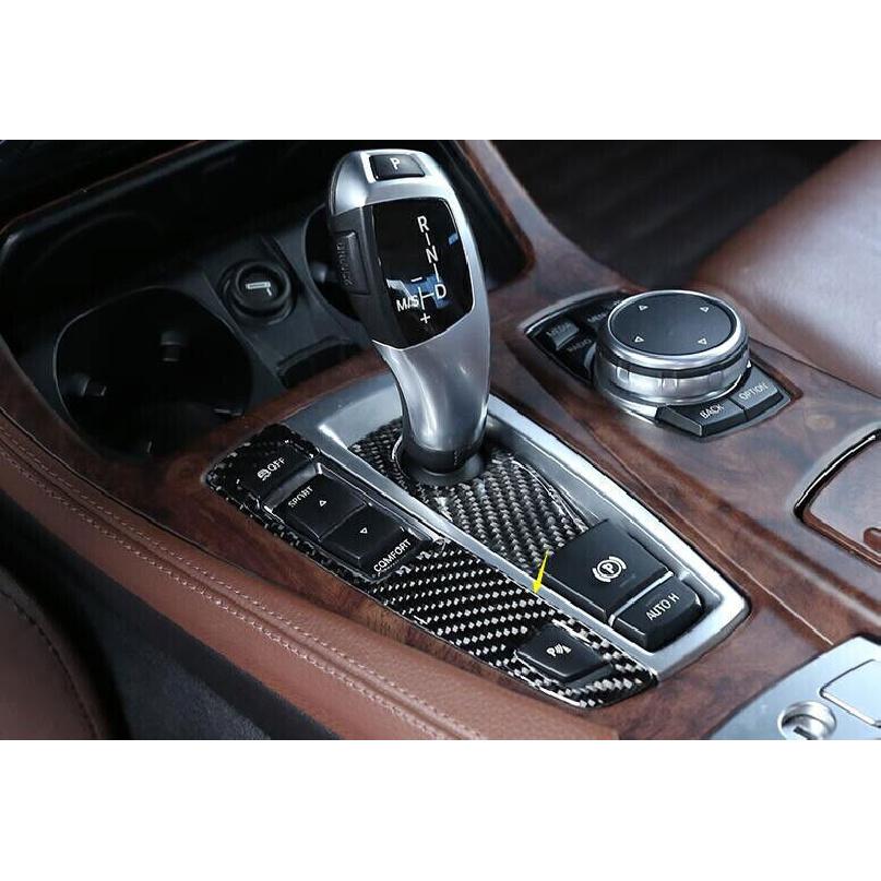 For BMW 5 Series Real Carbon Fiber Frame Trim Switch Button Central Driving Mode
