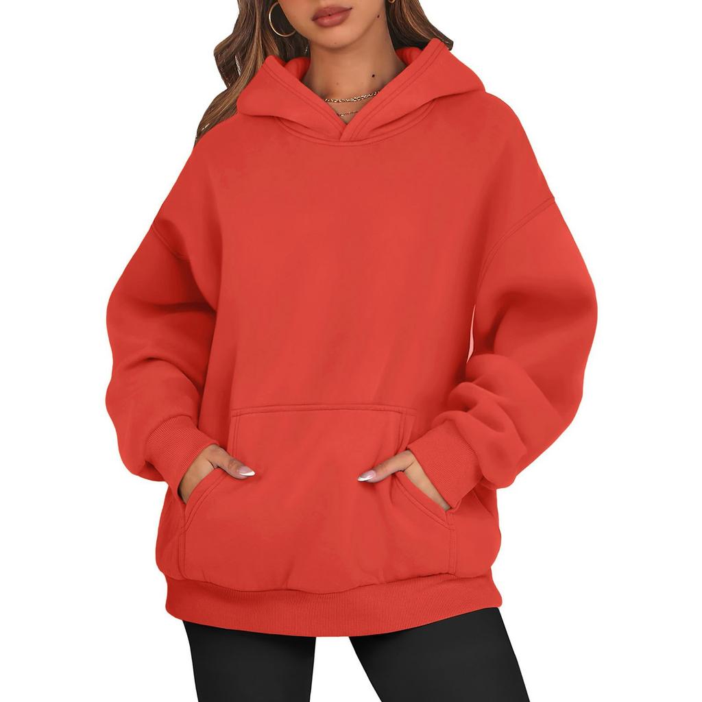 Womens Oversized Sweatshirts Fleece Hoodies Long Sleeve Shirts Pullover Fall Clothes With Pocket