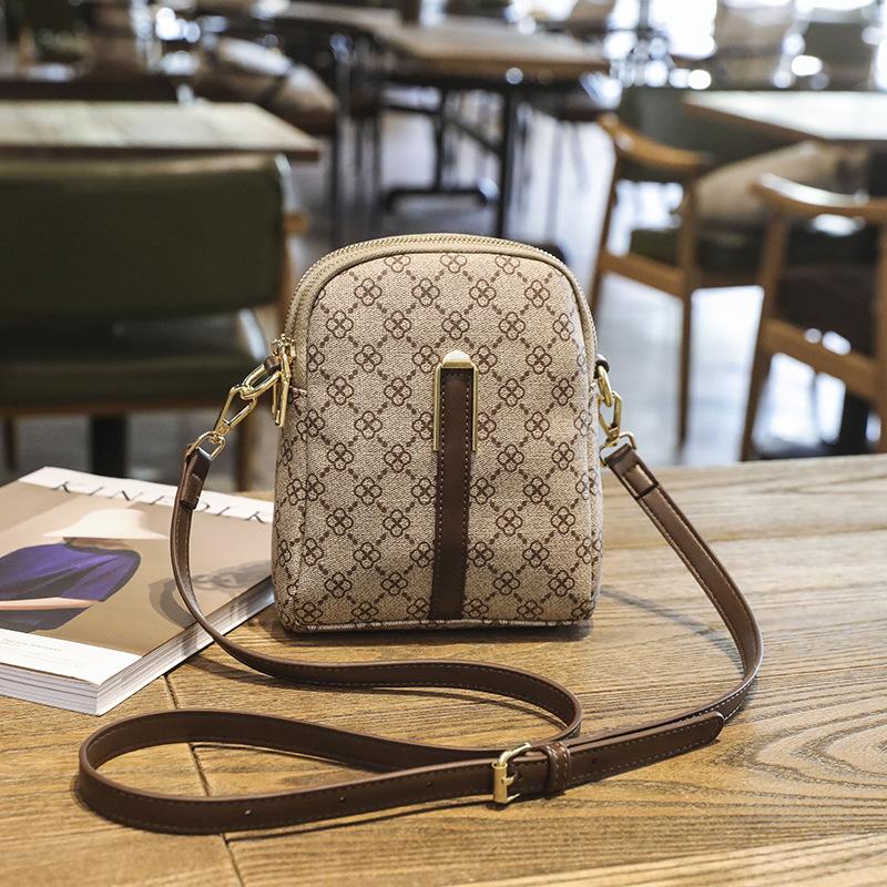 Мини вертикальная маленькая сумка для мобильного телефона для женщин с винтажным принтом маленькая квадратная сумка через плечо на одно плечо