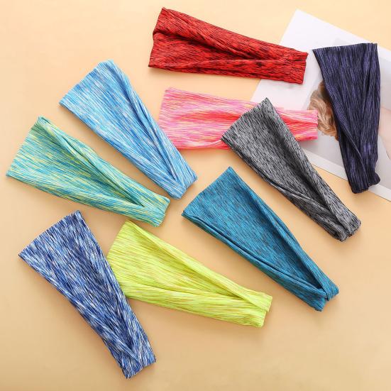 Women Sweat Bands Non Slip Workout Headbands Sports Yoga Running Headband Moisture-Wicking Breathable Fabric Headband