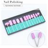 12pcs Quartz Scrub Stone Nail Art Drill Bit Set Bit Replacement 3/32 Grinding Sanding Head Bits Manicure Tools Pedicure Kit 2.35